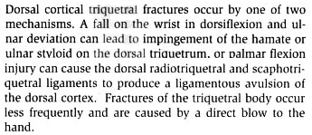 triqetral fracture